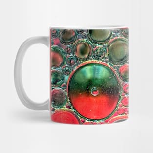 Bubbles Red and Green Mug